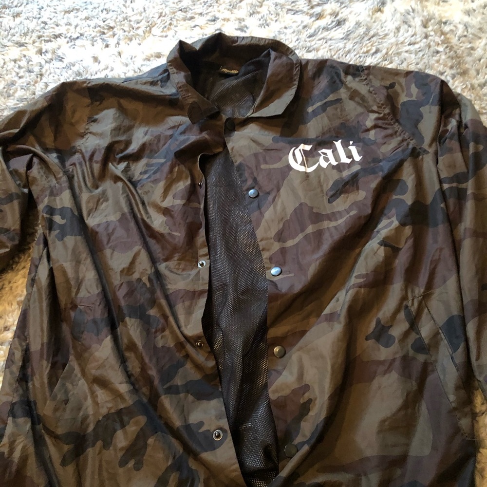 Camo windbreaker